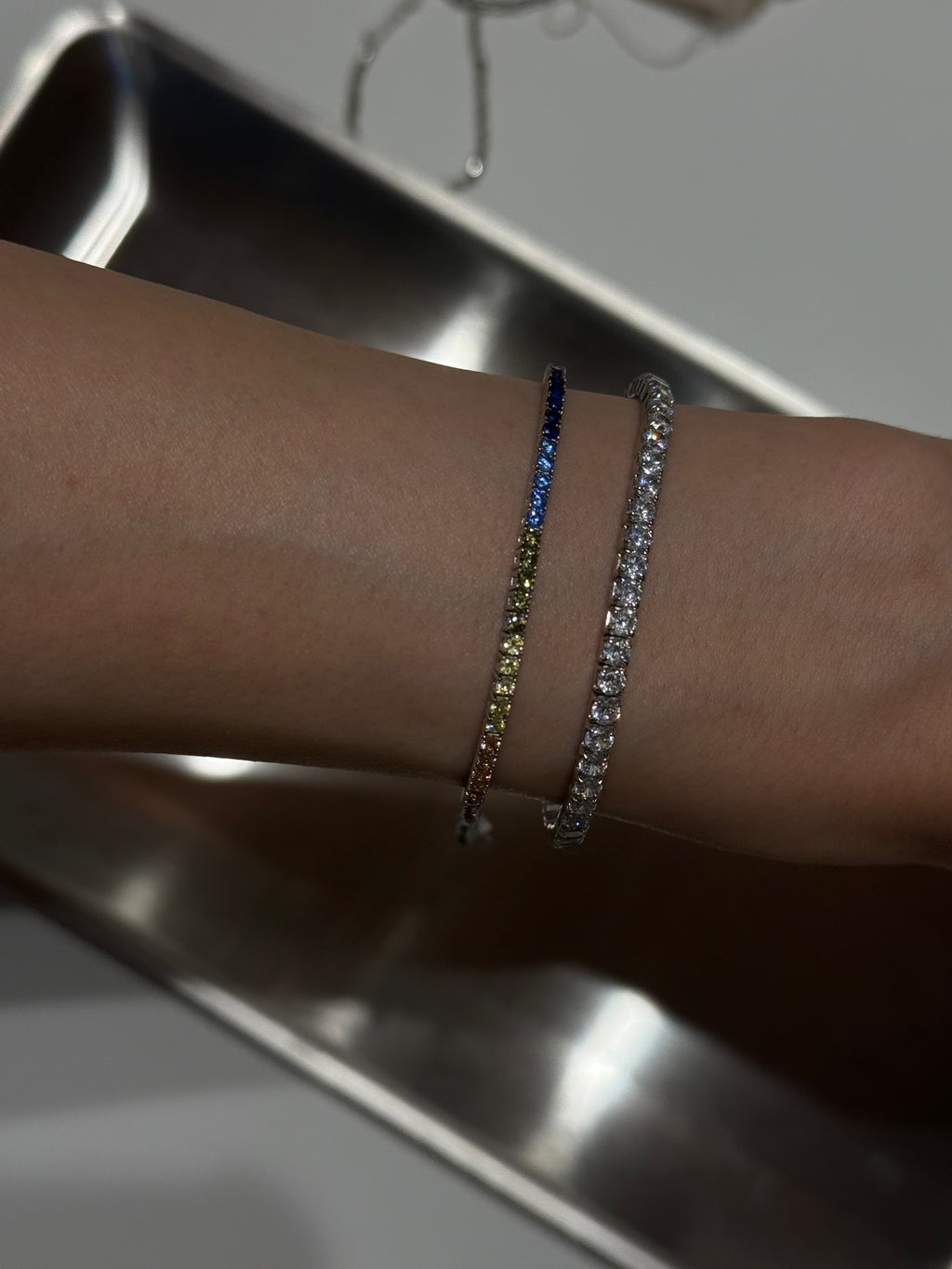 Rainbow Tennis Bracelet